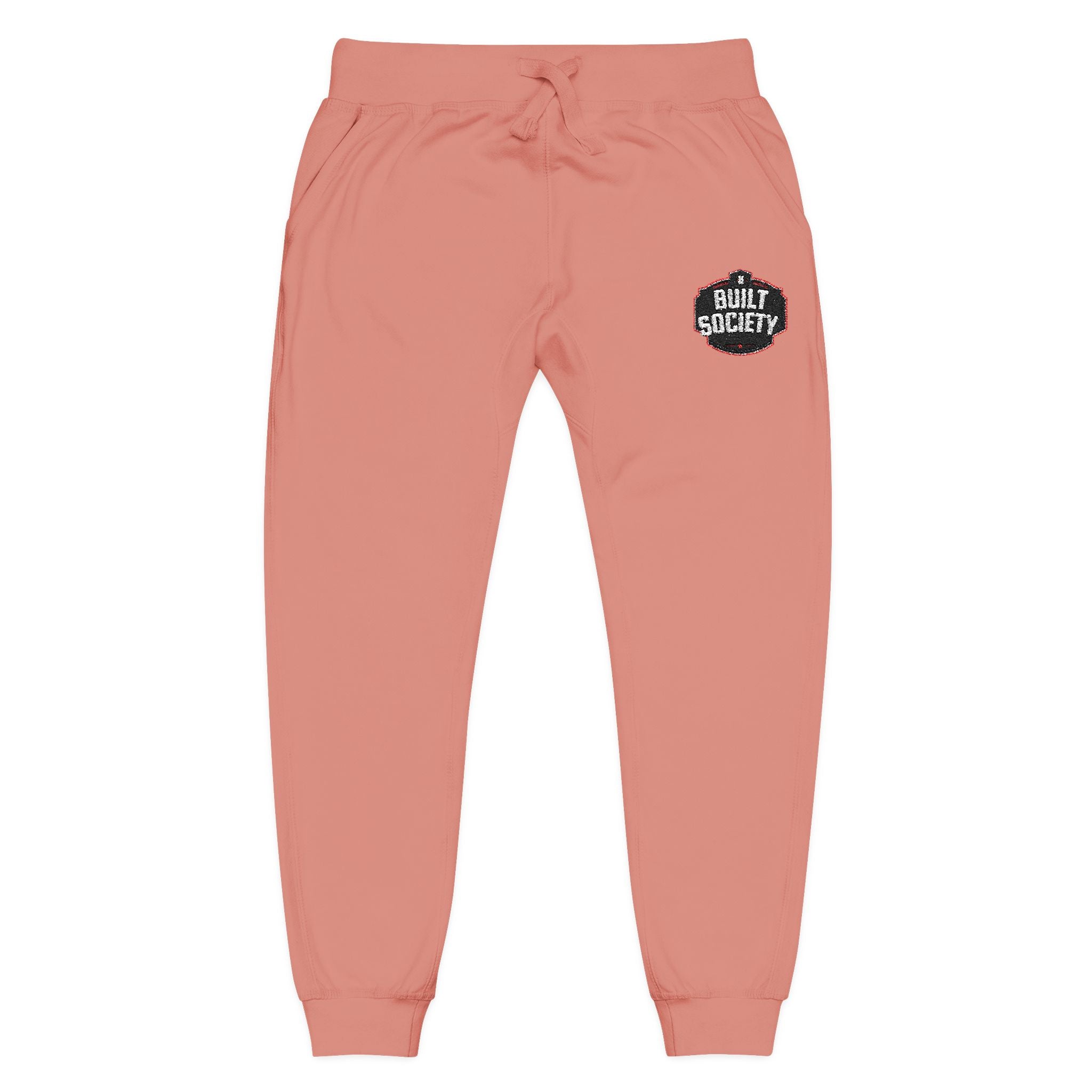 Embroidered 'Built Through Pain' Fleece Sweatpants — Cozy Casual Joggers