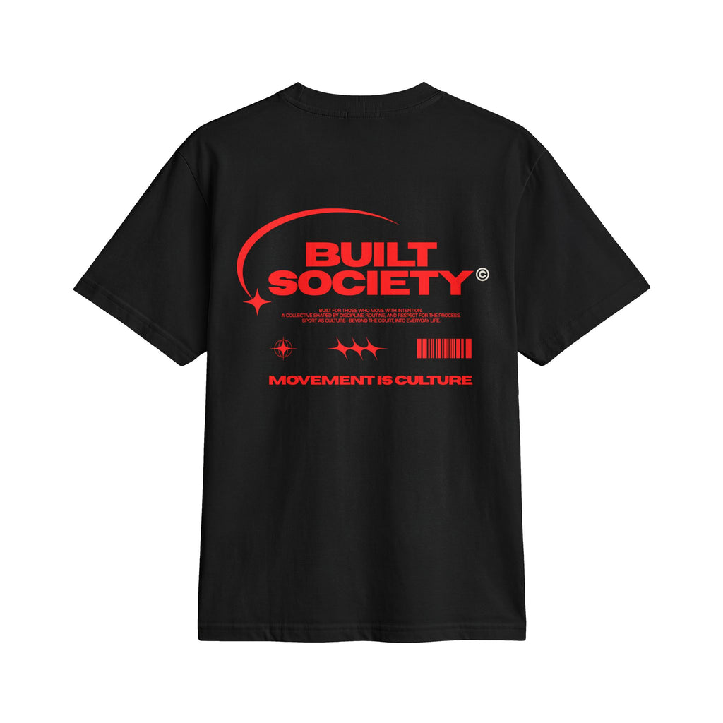 Built Society Graphic T-Shirt — 'Built Society: Movement Is Culture' Streetwear Tee