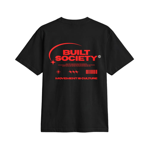 Built Society Graphic T-Shirt — 'Built Society: Movement Is Culture' Streetwear Tee