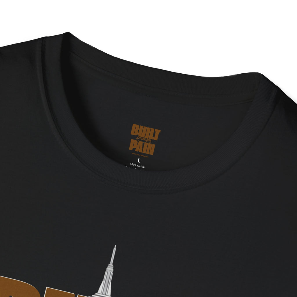 Built Through Pain Tee — Motivational Fitness Tee